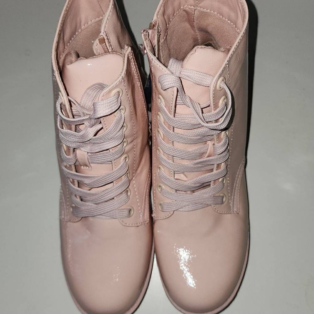 Mia claudina pink combat boots